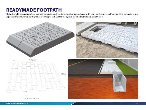 Readymade Footpath catalogue reference