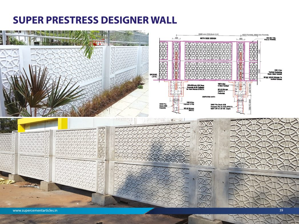 Super Prestress Designer Wall catalogue reference