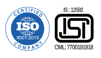 ISO 9001:2015 and ISI certification marks